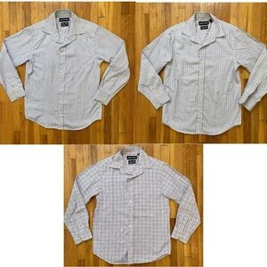 Alberto Cardinali Bundle Of 3 Long Sleeve Button Down Shirts Boys Size 8
